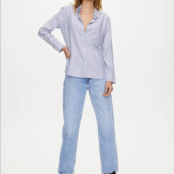 Navy blue and white Montana shirt - Picture 6 of 8